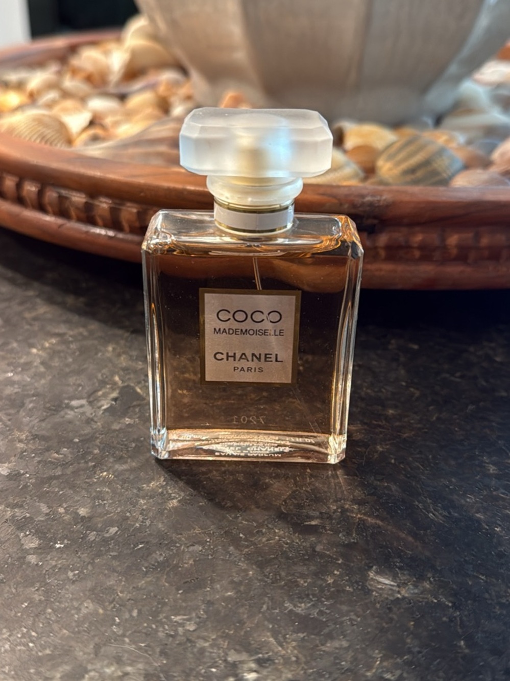 Chanel Coco Mademoiselle 1.7oz Perfume - Amber Liquid, Clear Bottle